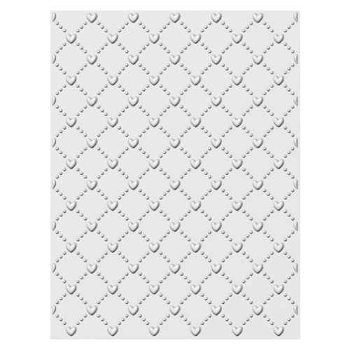 3D Embossing Folder Quilted Heart by Sue Wilson CEEF3D024